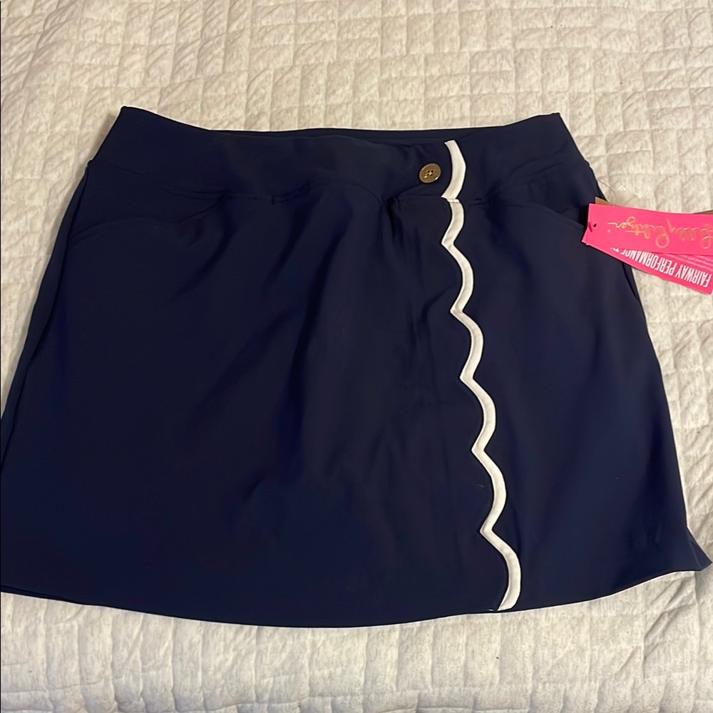 Lilly Pulitzer Navy Mini Skirt